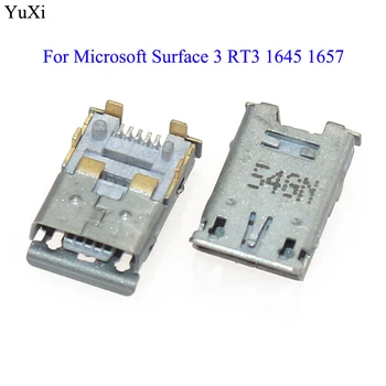 2 шт./лот, 5-контактный разъем Для Microsoft Surface 3 RT3 1645 1657, разъем для зарядки через Micro USB, Разъем для док-станции для зарядки