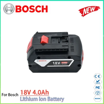 Bosch Оригинальный Литий-ионный аккумулятор Емкостью 18 В 4000 мАч, Замена BAT609 BAT618 BSH180 FHN180 HTH181-01 3601H61S10 и т. Д
