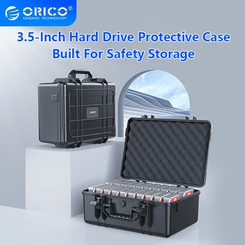 ORICO 3,5 дюймов 20 Отсеков HDD Жесткий диск Внешняя Защита Чехол Для Хранения Коробка Портативный Мульти Отсек Водо-\ Пылезащитный \ Противоударный