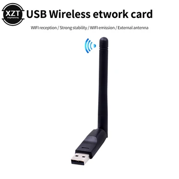 Мини USB WiFi Адаптер 150 Мбит/с Беспроводная Сетевая карта LAN Wi-Fi Приемник Донгл Антенна 802.11 b/g/n для ПК Windows