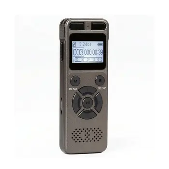 Серый Секретный Цифровой Аудио Диктофон 8 ГБ 16 ГБ 32 ГБ Профессиональный Портативный Диктофон MP3 Для Бизнеса Поддержка до 64G TF карты