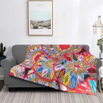 Эфиопские тарелки, Фланелевое одеяло, Африканское Искусство, традиционное Одеяло для кровати, Теплый коврик для кровати на открытом воздухе